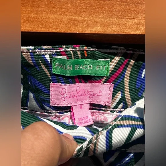 Lilly Pulitzer Palm Beach Fit peacock Feather Prints Pants - Picture 8 of 12